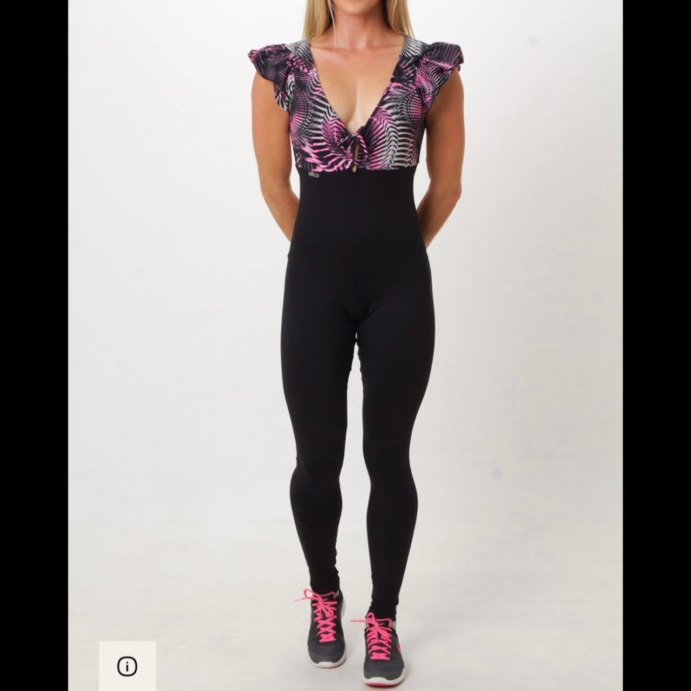 Jumpsuit athletic with compression leggings 🖤